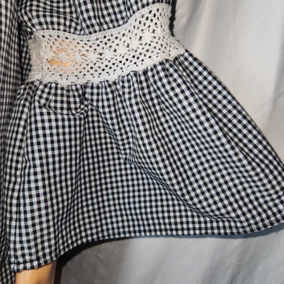 Women's 3X Boho, Hippie, Lacy, Large Bell Sleeves, Embordered Top cotton - Picture 11 of 16